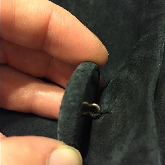 Black Suede Jacket, 100% leather, Size M - Picture 5 of 5